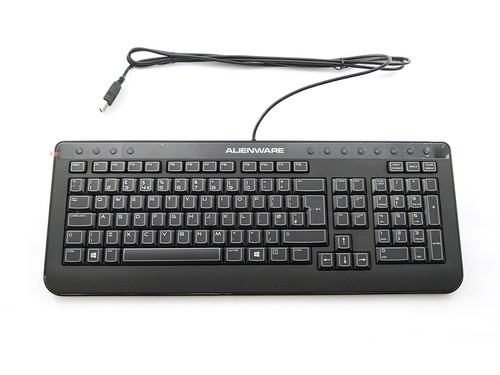 Genuine Original DELL Alienware USB Keyboard QWERTY UK Layout NEW 5Y4GF DCHF6 - Picture 2 of 2
