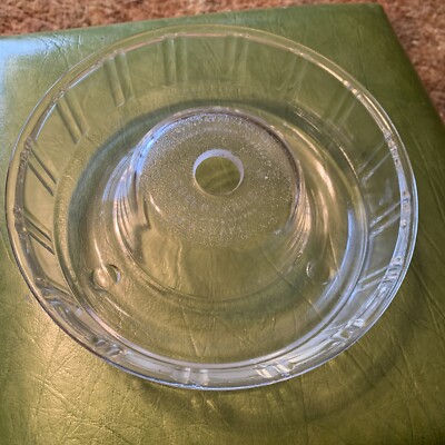 Vintage Glasbake Clear Glass Queen Anne Bundt Cake Pan/Jello/Ice Ring Mold