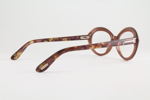 Auténticas gafas de ojos de gato Tom Ford TF 5251 050 51 mm marrón rojo oscuro mármol Italia - Imagen 3 de 5