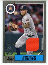 2022 Topps Series 1 1987 Topps Relic Black #CC Carlos Correa (Astros)/199