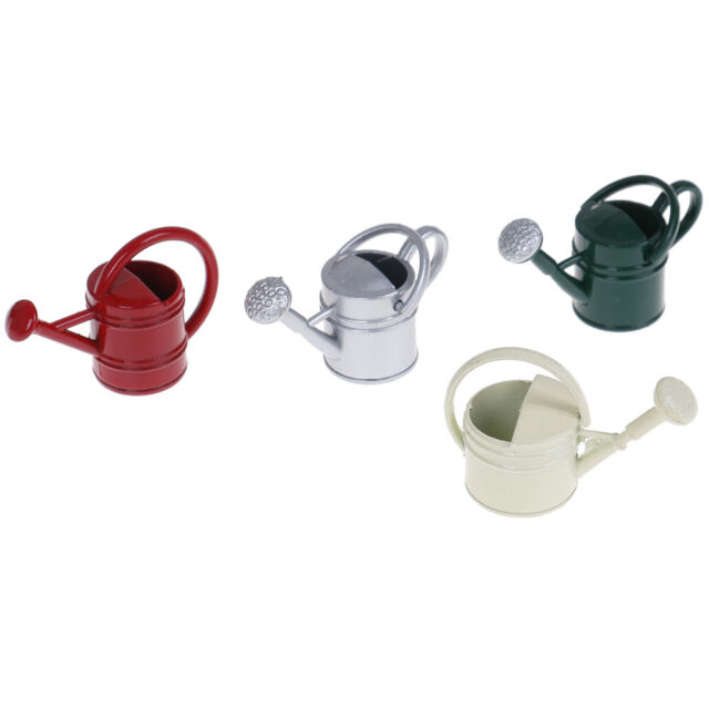 1Pc 1:12 Dollhouse miniature metal watering can model dollhouse accessories&#039;P2