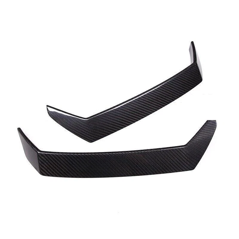 Cubierta de tira lateral de parachoques delantero de fibra de carbono seca para Lamborghini Urus 2018-2021 Foto 2 de 4