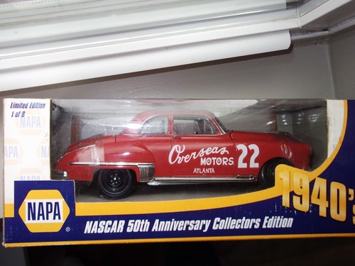 VINTAGE RED BYRON NASCAR FIRST STOCK CAR CHAMPION 1949 ACTION 1/24 NASCAR