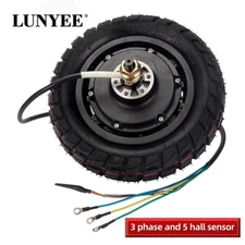 10“ 52V60V 1600W3000W Hub Motor Scooter Tire 80/65-6 Rear Wheel E-bike