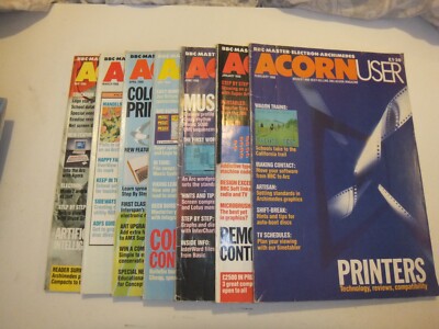 Acorn User Issues x7 von 1988 - Retro Computing