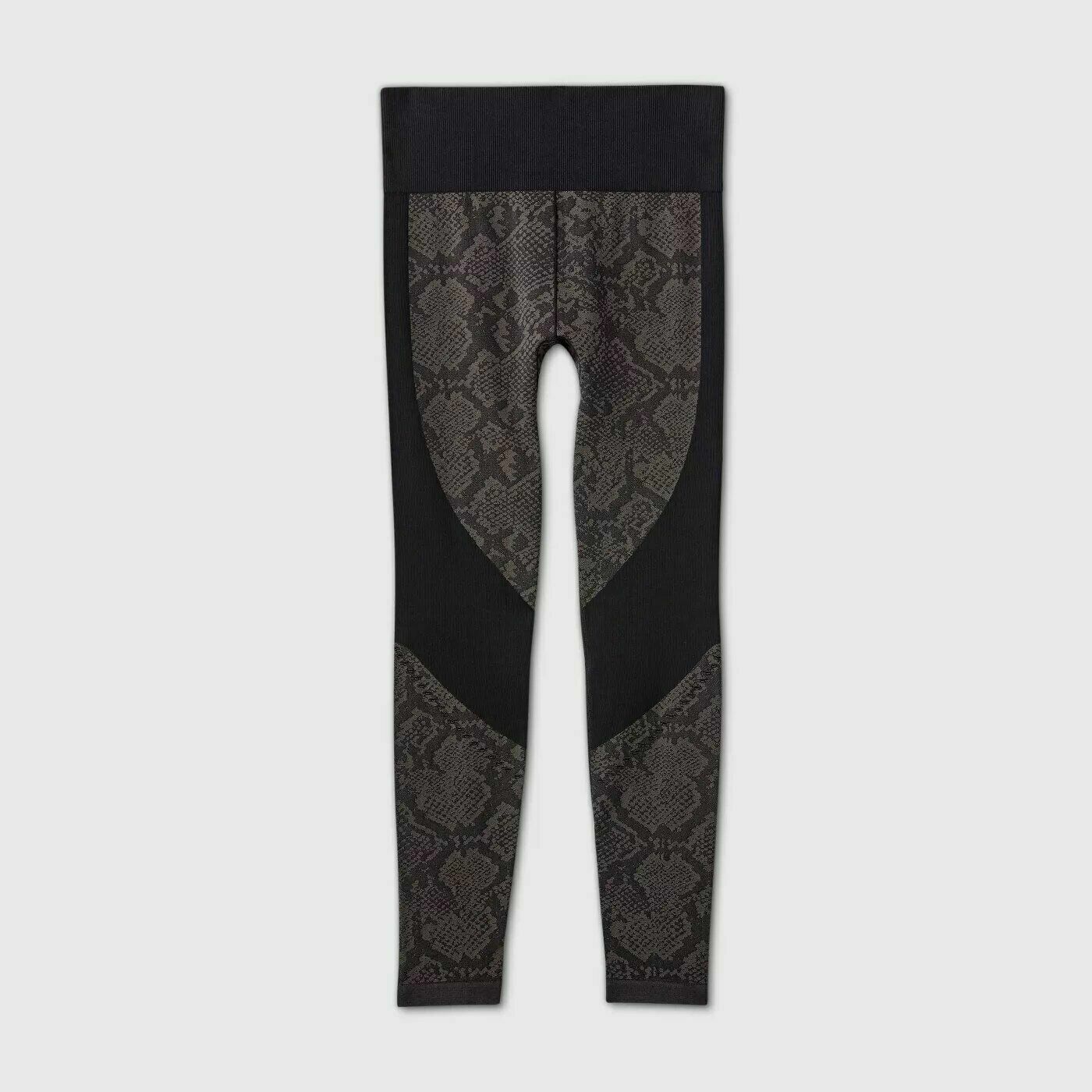JoyLab Women's High-Waisted Seamless Snakeskin Activewear Leggings 7/8 M NWT