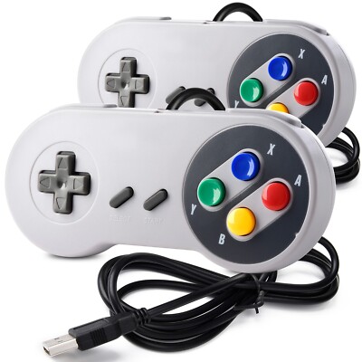 Gaming Controller Joypad Connect PC Mac &R For Retro Super