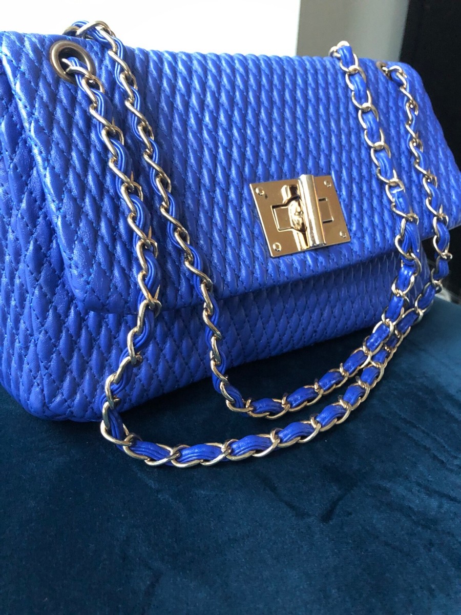 Designer Bags Royal Bag Spa Preloved Women's Royal Blue And Gold