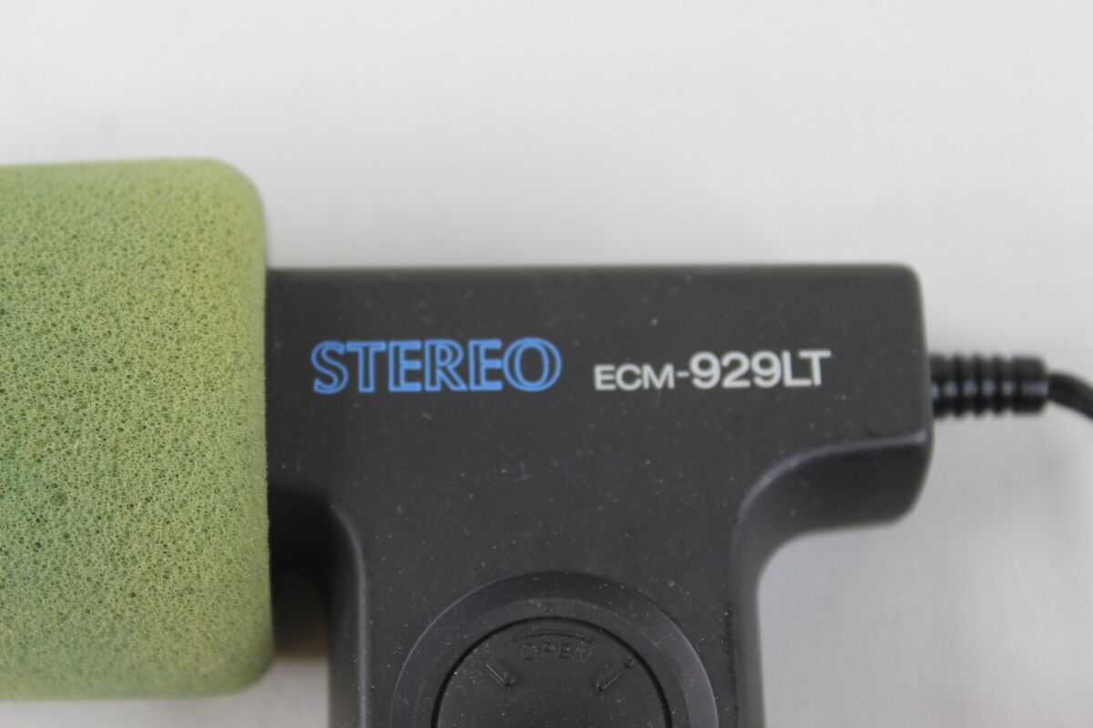 Sony Model ECM-929LT Stereo Condenser Microphone Black Sony Model ECM-929LT Stereo Condenser Microphone Black