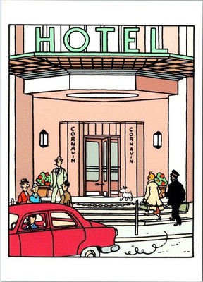 Tintin   Hôtel Cornavin Postcard   Hergé 100th Anniversary 2007   Moulinsart