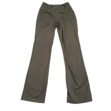 Jockey Flare Yoga Pants Womens Small Gray Crossover Waist Pocket Athleisure