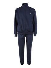 Navigare Completo tuta da uomo 2 pezzi con zip in caldo cotone - blu scuro