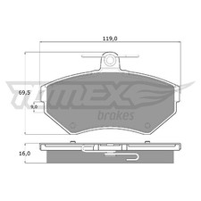 Satz Bremsbeläge Bremsklötze vorne für VW Lupo 1 6X1 Polo 6N2 3 6N1 26210937