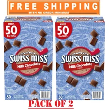 2- PACK of Swiss Miss Milk Chocolate Hot Cocoa Mix Packets, 50 ct.