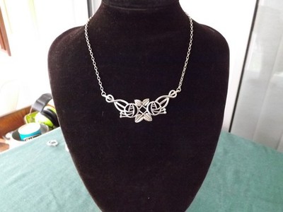 Sterling Silver Celtic Pendant Necklace Hallmarked 925 OJL 14.2 grams