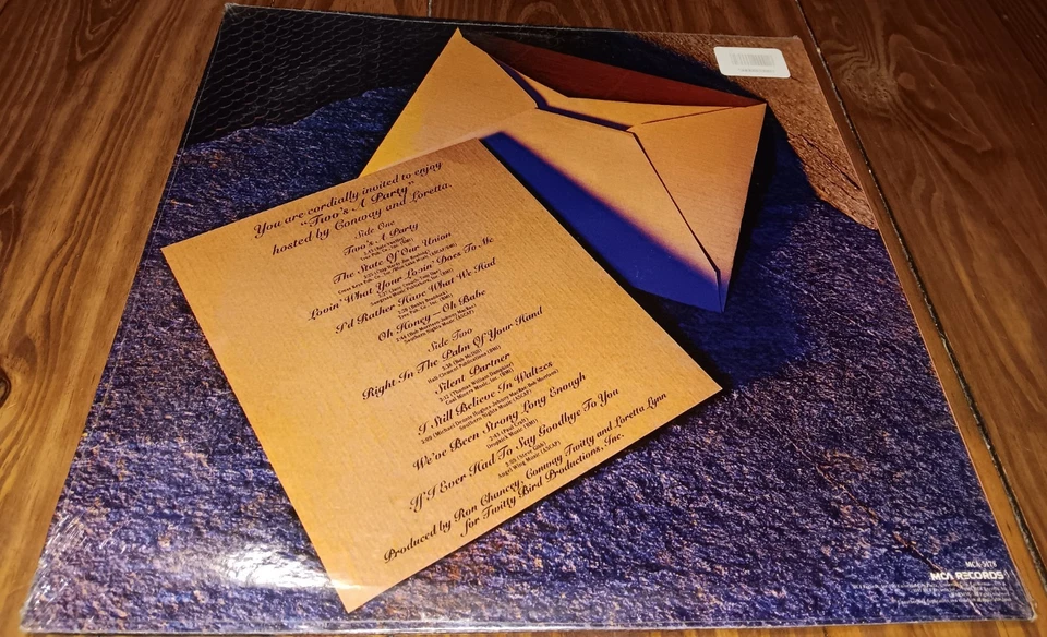 Conway Twitty & Loretta Lynn Two's A Party SEALED 1981 MCA Records MCA-5178 LP - Image 4 of 4