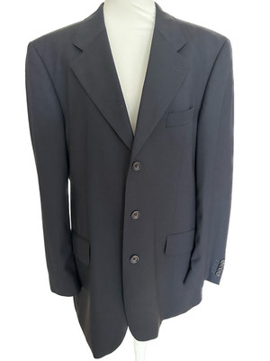 Ermenegildo Zegna Preloved Herren Anzug Dunkelblau Größe 52 Klassisch Elegant