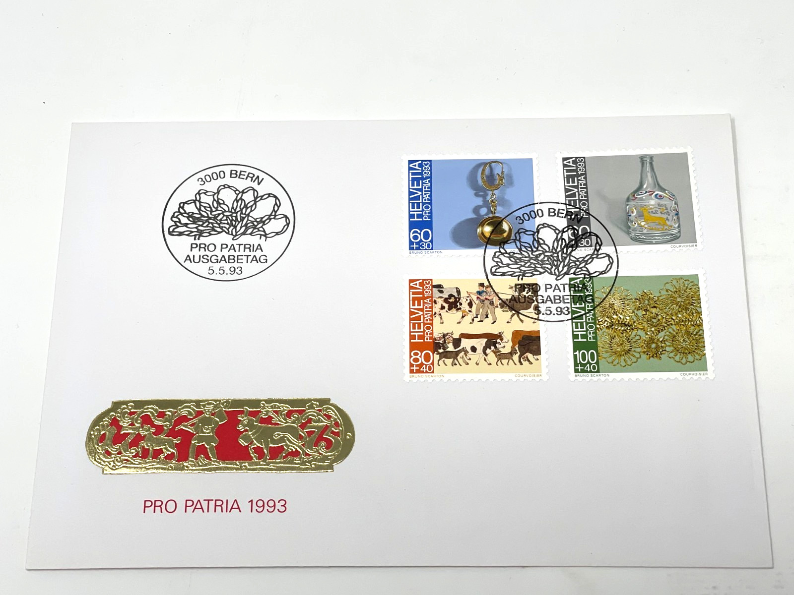 1993 - 'Switzerland', 'For the Motherland'. Art Exhibition, 1993. FDC (#91)