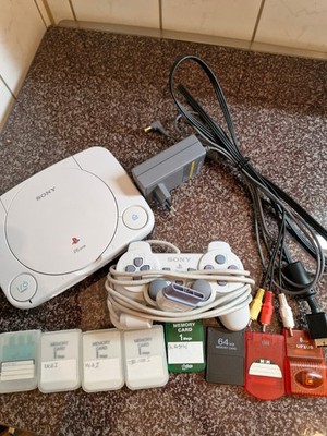 PS ONE,Playstation 1 Slim,Weiß,Komplett,Sehr guter Zustand!