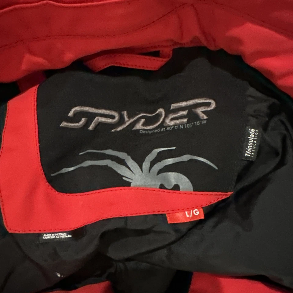 Pantalones de esquí aislados Spyder Dare para hombre talla grande todos rojos Foto 3 de 3