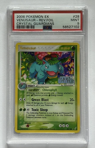 2006 Pokemon EX Crystal Guardians - Venusaur Rev.Foil #28 PSA 9 NIMT