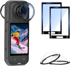 Insta 360 X5 Premium Lens Guard  2 Pack Screen Protector Accessories Bundle, 10