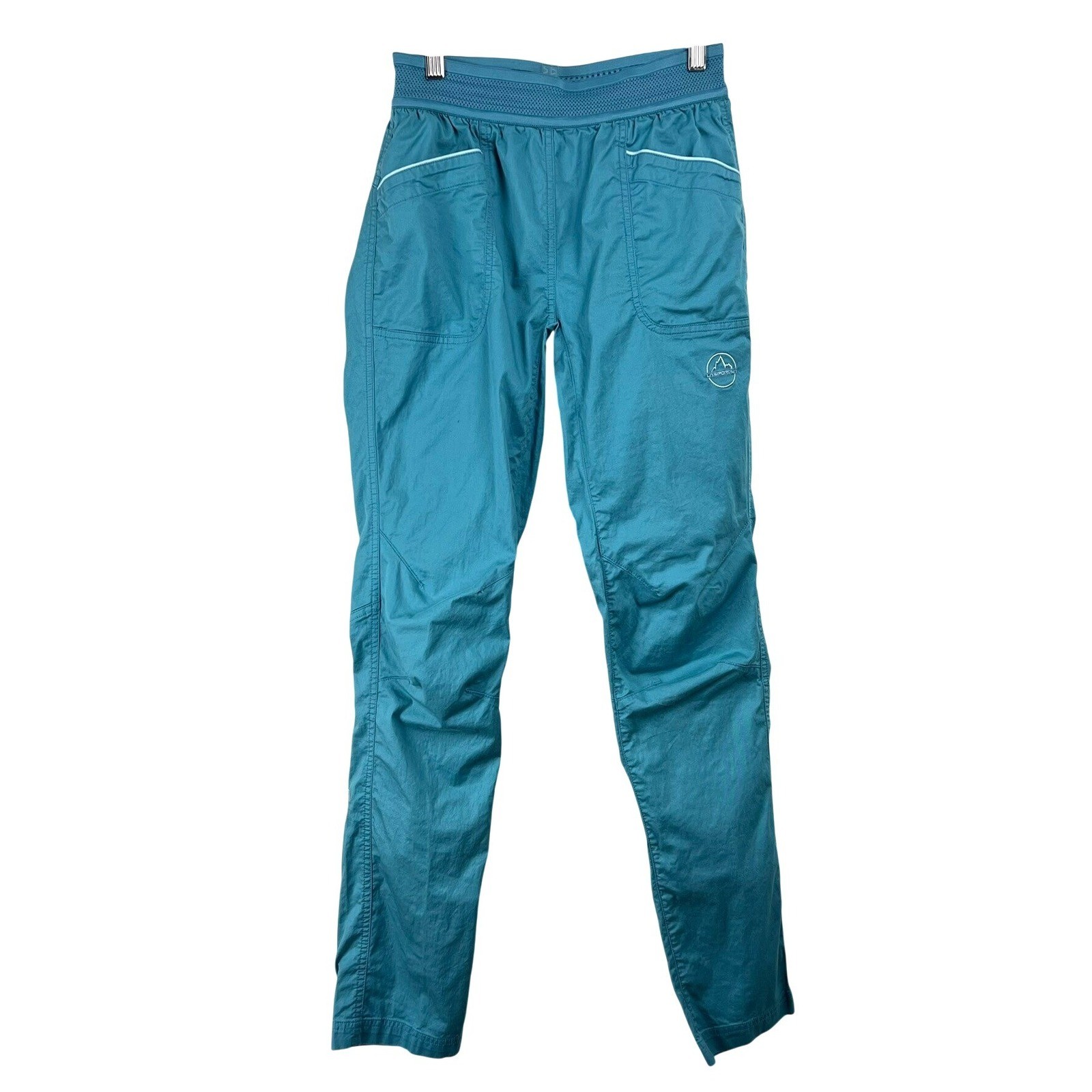 Pantalón La Sportiva Itaca Mujer Pequeño Azul Teal Escalada Boulder Gorpcore