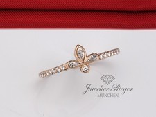 Tiffany & Co. Ring Fleur de Lis Rosegold 750 Diamanten Brillanten Größe 51 Gold