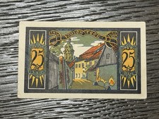 German Notgeld Notes - Post WW1 Emergency Money 25 Pfennig