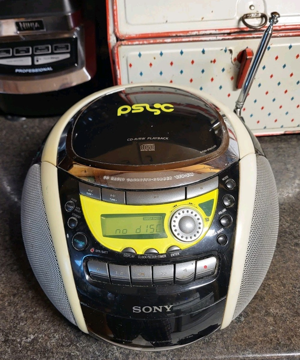 Sony Psyc CFD-E90 CD Radio & Cassette Recorder Mega Bass Boombox