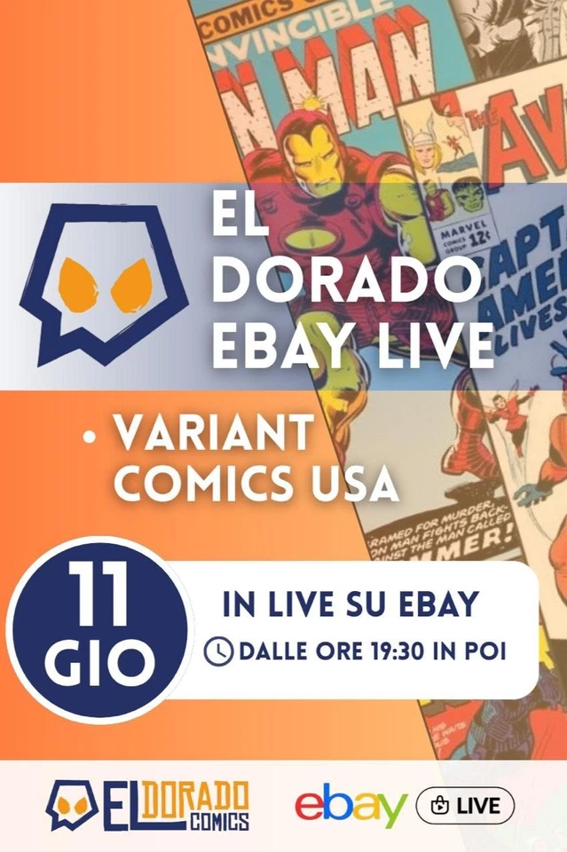 El Dorado Live🔥| Variant Comics Esclusive USA | ASTE a partire da 1 €