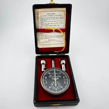 Vintage Jaeger Watch Co. US Navy 4050 Disk Speed Indicator Tachometer