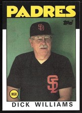 1986 Topps - Dick Williams #681 HOF