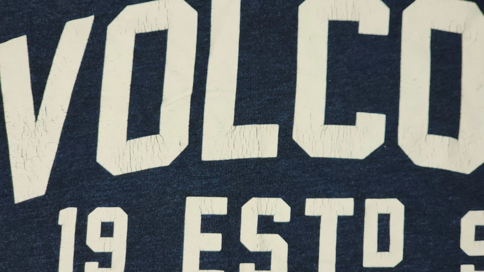 Volcom Stone T-Shirt Men Size Medium Navy Blue Short Sleeve Vintage Y2K 90s - Image 3 of 4