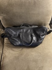 Coach Signature Pebbled Leather Men  s Women  s Weekender Travel Duffel With Tag
