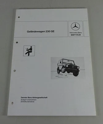 Schulungsunterlage Mercedes-Benz Geländewagen / G-Klasse W460 203 GE von 03/1982 - Bild 1 von 4