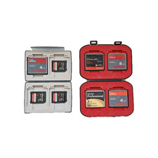 SanDisk Lexar Compact Flash  SDHC Memory Card  LOT OF 8  w/ Cases