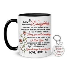 To My Daughter Coffee Mug 11oz For Daughter From Mom - Mom's Choice For Mothe...