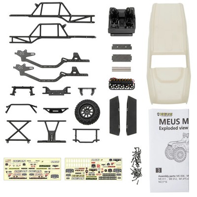 MEUS MB24 body 5.2'' 132mm wb  SCX24 HD-MB24-WHT