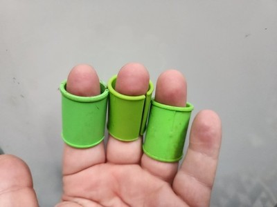 Preston offbox 30mm inserts - 25mm dia green, 3nr (used)