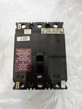 Square D FAL36003 11m 3 Amp 600 VAC 3Pole FA Frame Thermal Magnetic Molded Case 