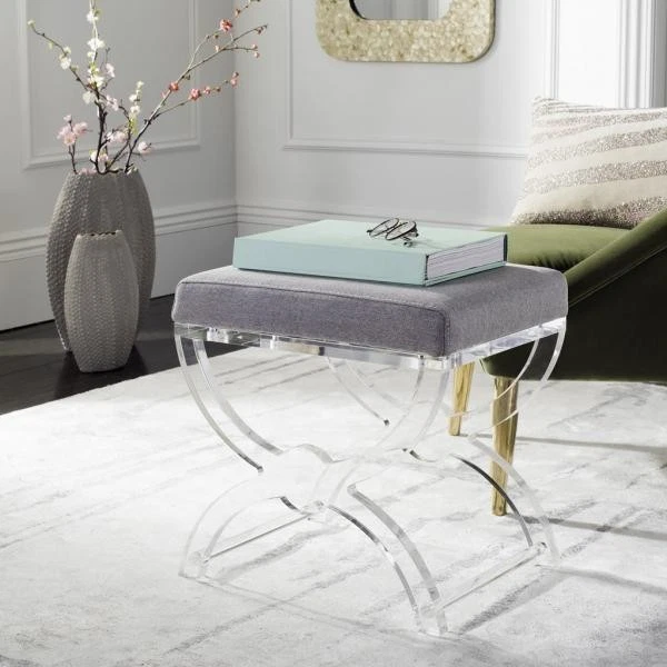 Safavieh DELFINA VANITY STOOL, Reduced Price 2172770524 SFV2524A Foto 2 de 4