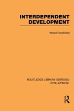Interdependent Development by Harold Brookfield Paperback Taylor 