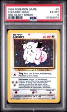 POP 6, CLEAN NEW CERT PSA 6 🔥- Heart Stamped Clefairy 5/102 - TOTAL POP 21