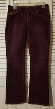 American Eagle Size 2 Corduroy Pants Boot Cut Reddish Brown Cotton Spandex