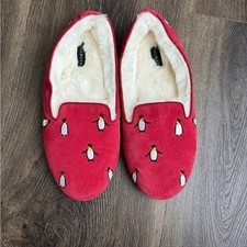 Talbots Red Slippers with Plush Lining. New
