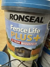 Ronseal Fence Life Plus Paint 5 Litre Charcoal grey free postage. 