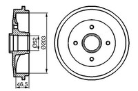 2X Bremstrommel Bosch 0 986 477 124