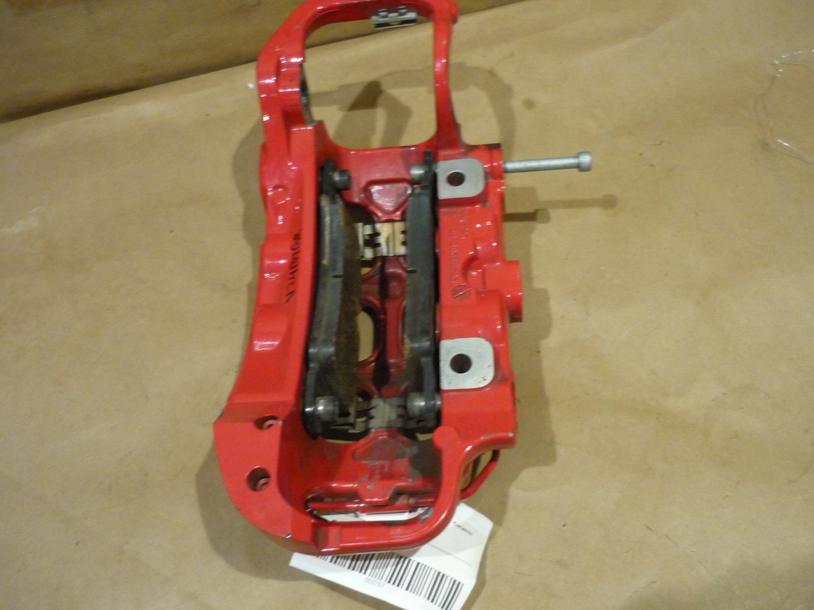 Ferrari 488 GTB,Spider - LH Rear Brake Caliper CCM - RED - P/N 319442