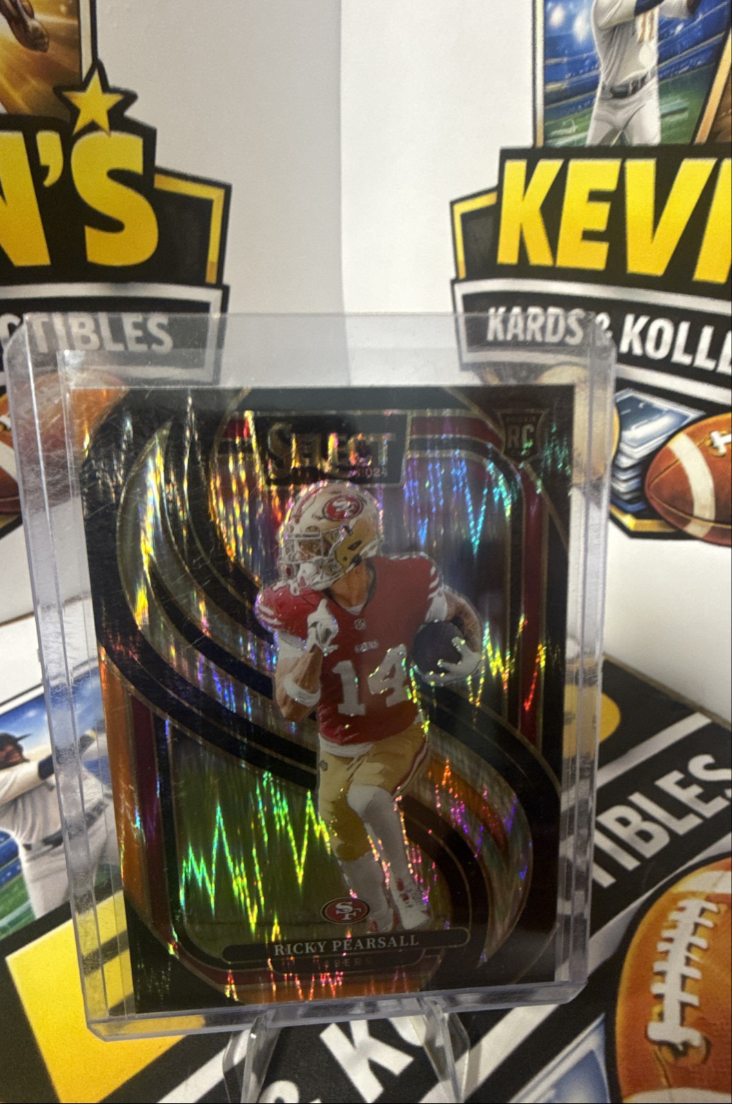 2024 Panini Select - Club Level Ricky Pearsall #285 Black & Orange Shock Prizm